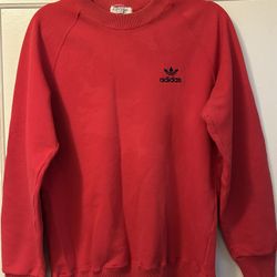 Vintage 70s 80s Adidas Trefoil Descente Crewneck Sweater run Dmc Streetwear Sz Large 