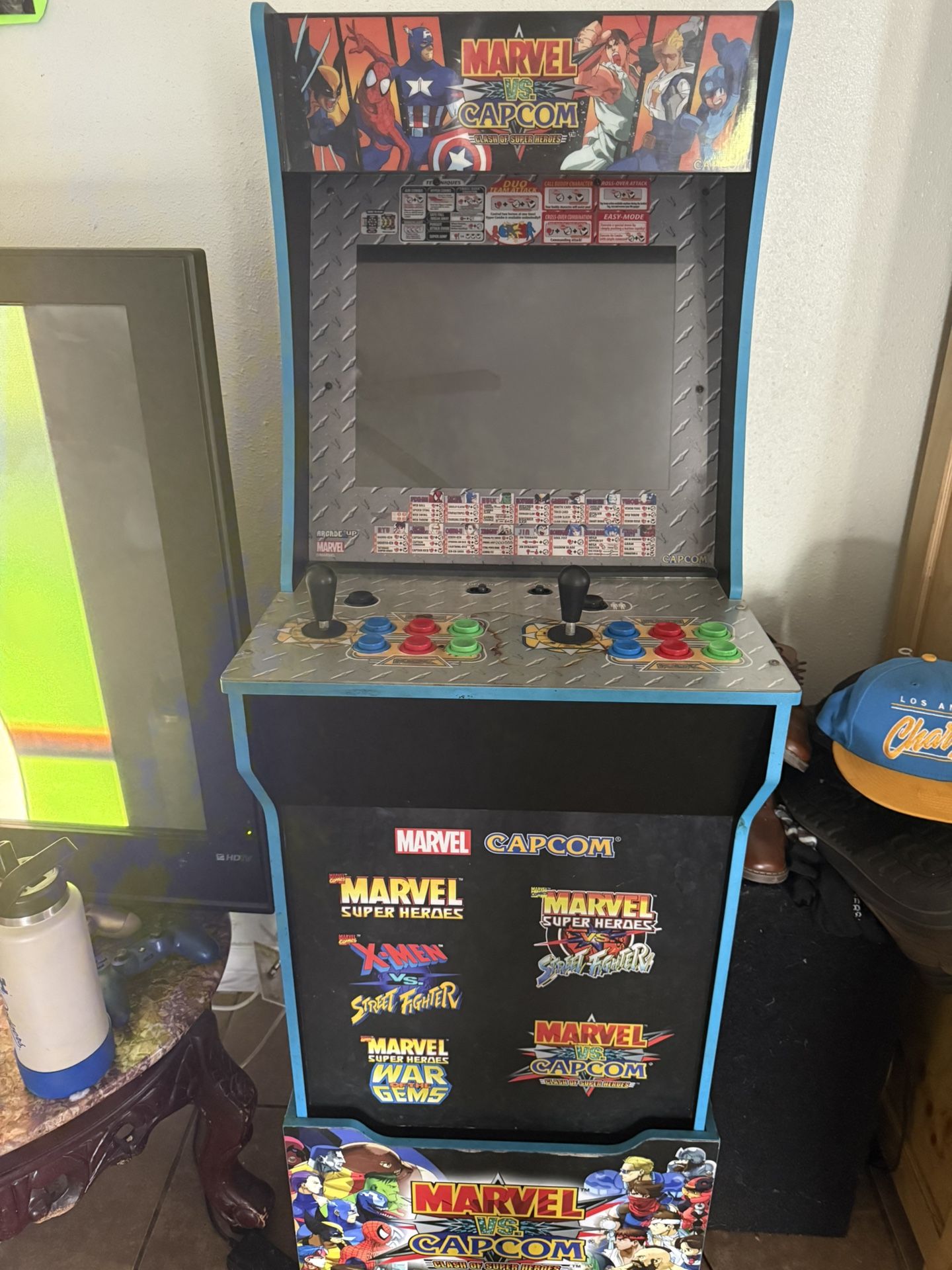 Arcade 1up Marvel Vs Capcom With Stool