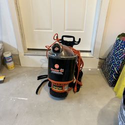 Hoover Commercial Lightweight Backpack Baggged Vacuum Cleaner, Lightweight, For Carpet and Hard Floors, C2401,Black