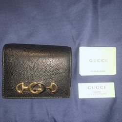 Gucci Zumi Black Bifold Wallet