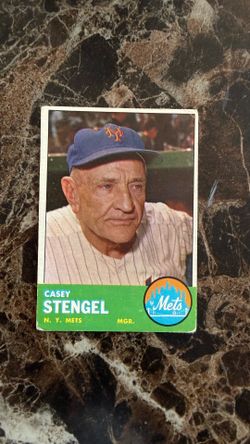 Casey Stengel,1963 Topps #233
