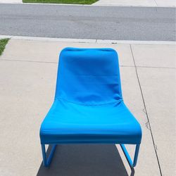 Beautiful large blue chair – 31 x 28 inches.