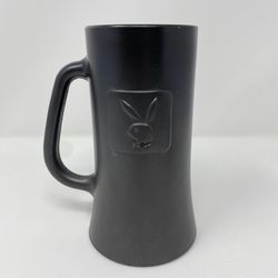 Vintage Playboy Pewter With Glass Bottom Beer Stein. 