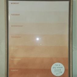 Aesthetic Weekly Dry Erase Board 🧡 | Gradient Planner for Wall | Office & Home Vibes