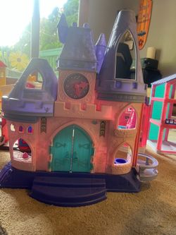 Beautiful Castle  And Slides With Horse 