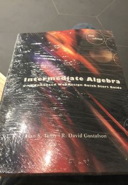 Mat-35 book Intermediate algerbra fith edition webassign by Alan S. Tussy