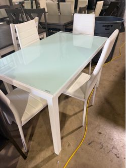 Table with 4 chairs for $200