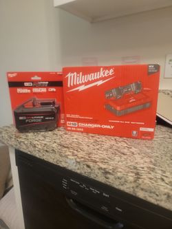 Milwaukee M18 battery and charger