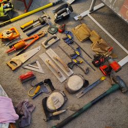 Concrete Tool Bag With Tools