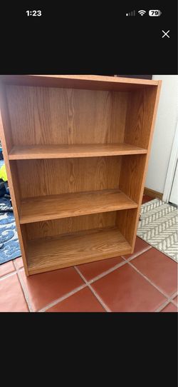 3 shelve wood cabinet