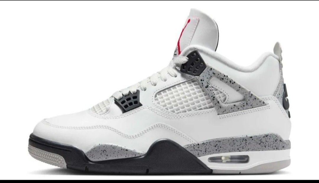 New Nike Air Jordan 4 White Cement Colorway, Size 11 Mens
