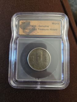 Slabbed South Korean 100 Won World Coin