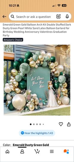 Emerald Green Balloons 