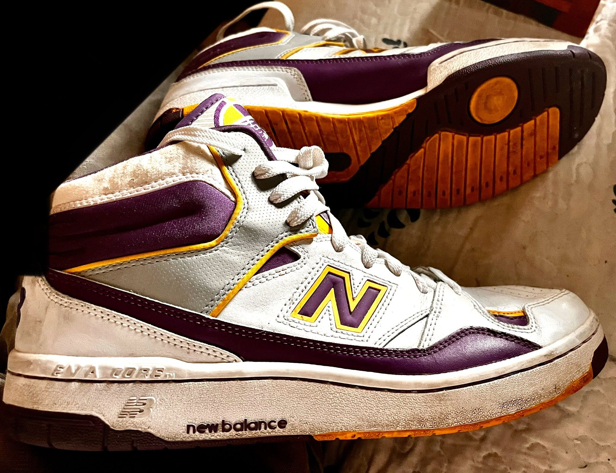 Vintage 1980s New Balance James Worthy Lakers Purple Basketball Shoes Size 8.5 B Sneakerhead Saturday: New Balance P900 BB900PY - YouTube main image 2