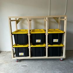 Garage Storage Shelves With Wheels And Breaks