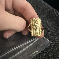 10k gold saint judas ring