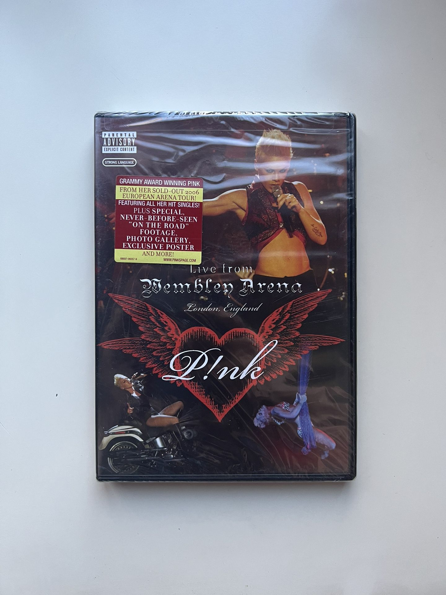 P!nk Pink Live From Wembley Arena London England Music Concert DVD 2007 Sealed