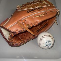 SSK Sasaki Sports Dimple II DPG-720 RHT 12" Softball Baseball Leather Glove EXCELLENT CONDITION!