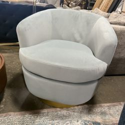  Likepay Velvet Swivel Accent Chair Barrel Chair, 360° Swivel Chair, Makeup Vanity Stool Modern Accent Chair for Living room Bedroom es