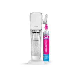 SodaStream Art Sparkling Water Maker (White) with CO2 and DWS Bottle