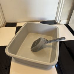Cat Litter Box and Scoop