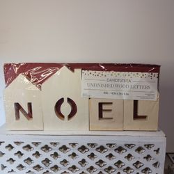 Wooden Saying Noel That You Can Paint DIY New