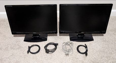 two iiyama 24'' Full HD LED monitors