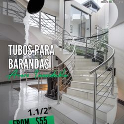 304 Decorative Stainless Steel Tubes For Rallings. In Stock In Miami 