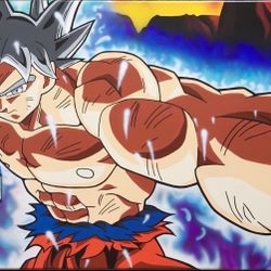 Goku And Jiren Fight Combo Canvas Painting 