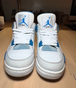Nike Air Jordan 4 IV Retro Military Industrial Blue White Men’s (9)