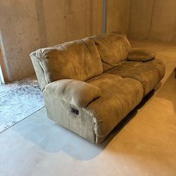 Free Microfiber Reclining Couch