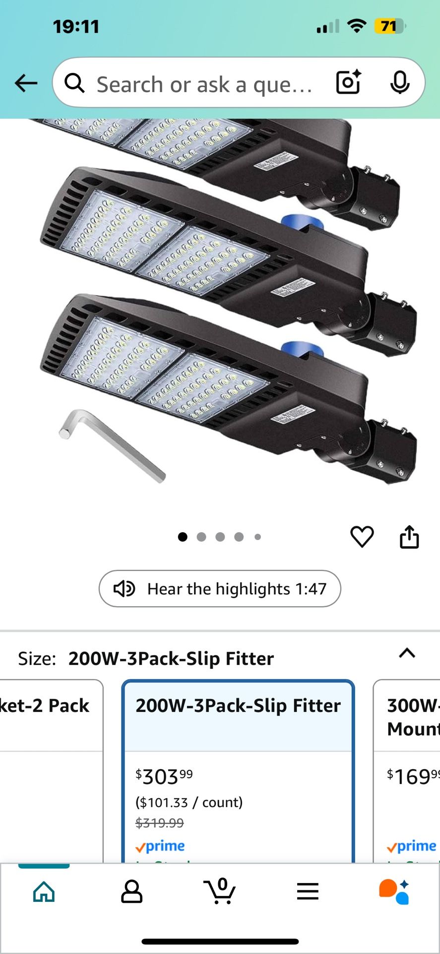 LED PARKING LOT/ SPORTS COURT LIGHT