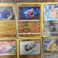 Pokémon 6 card game monster Nintendo Foil Holo Fighting Type Mienshao Stufful 