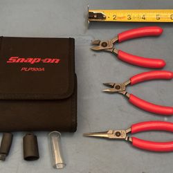 Snap-on Tools 3 pc Precision Pliers Set (Red)