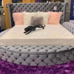 Queen storage bed