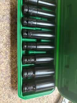 Juego de Dados de Impacto Métricos de 1/2" - 10 Pcs NUEVOS)