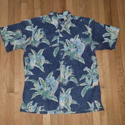🔥 Reyn Spooner Aloha Hawaiian Shirt Tropical Parrot M
