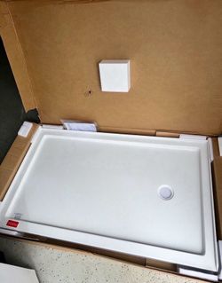 60”X36” Shower Base Pan Stand Up Right Drain in White bath bathroom
