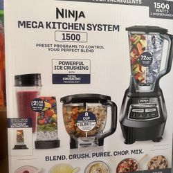 Ninja Kitchen System | All-in-One Food Processor & Blender for Smoothies 