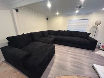 CUSTOMIZABLE Brand New Super Comfy Cuddle Fabric Oversized Sectional