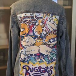 Nickelodeon Light Blue Denim Jacket Unisex