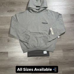Fear of God Essentials Fleece Hoodie II 'Light Heather Grey