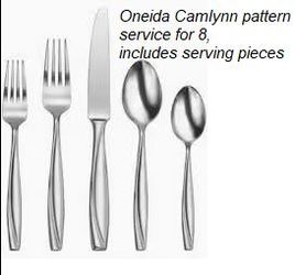 ONEIDA FLATWARE, service for 8, with Oak Chest, all new, $60