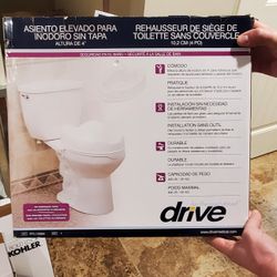 Drive Toilet Seat Raised 4" NIB.