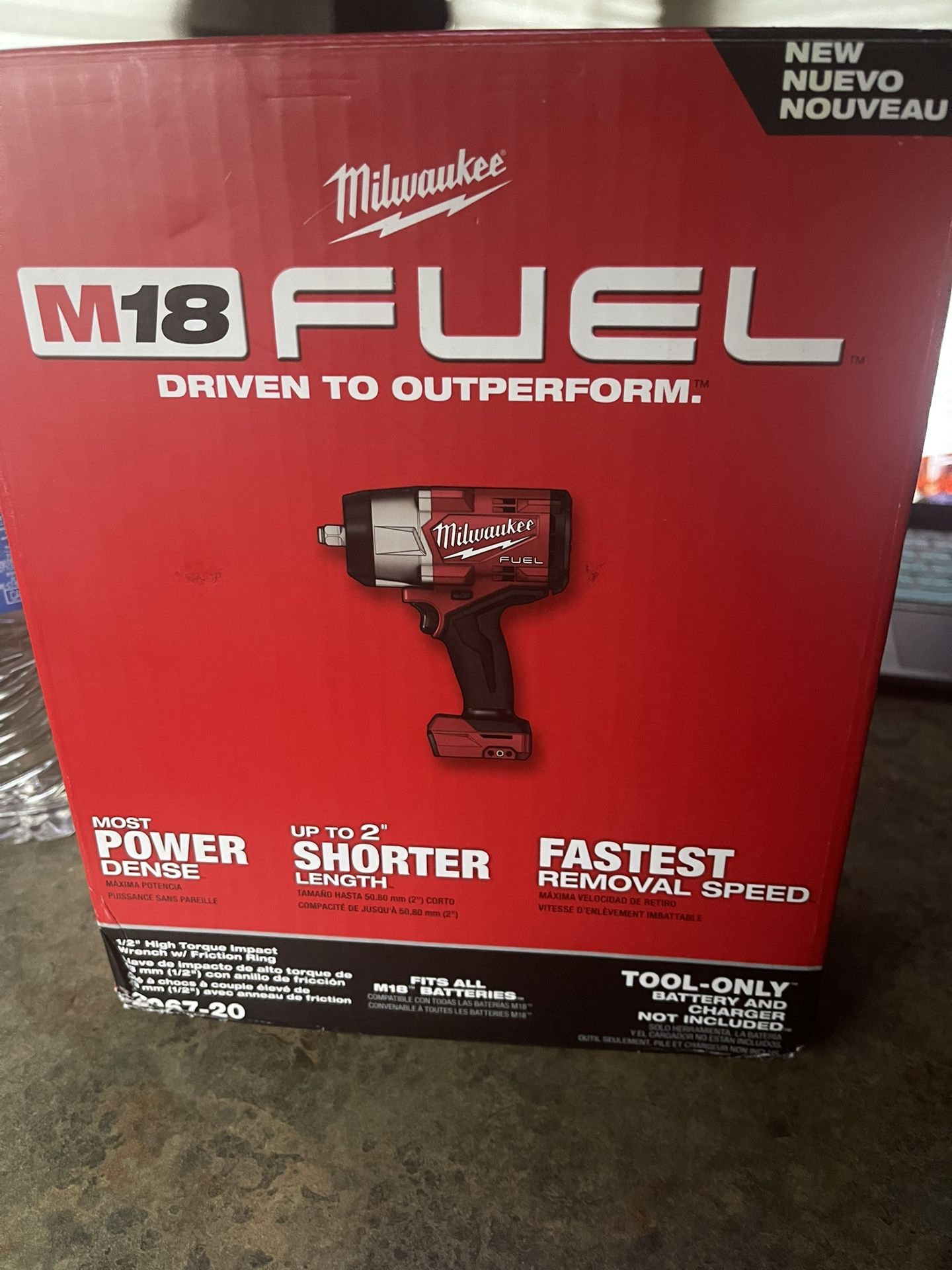 MILWAUKEE  M18 FUEL 1/2” HIGH TORQUE  IMPACT WRENCH  # 2967 -20  New  (( Tool Only )  Read Below 