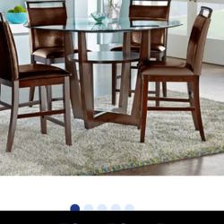 Espresso Counter Height Dining Room Set