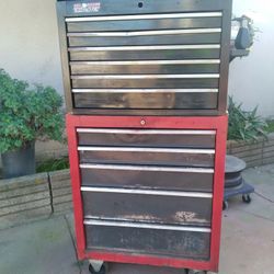 Craftsman Heavy Duty 11 Drawer Tool Box Top And 26" Rolling Tool Chest.