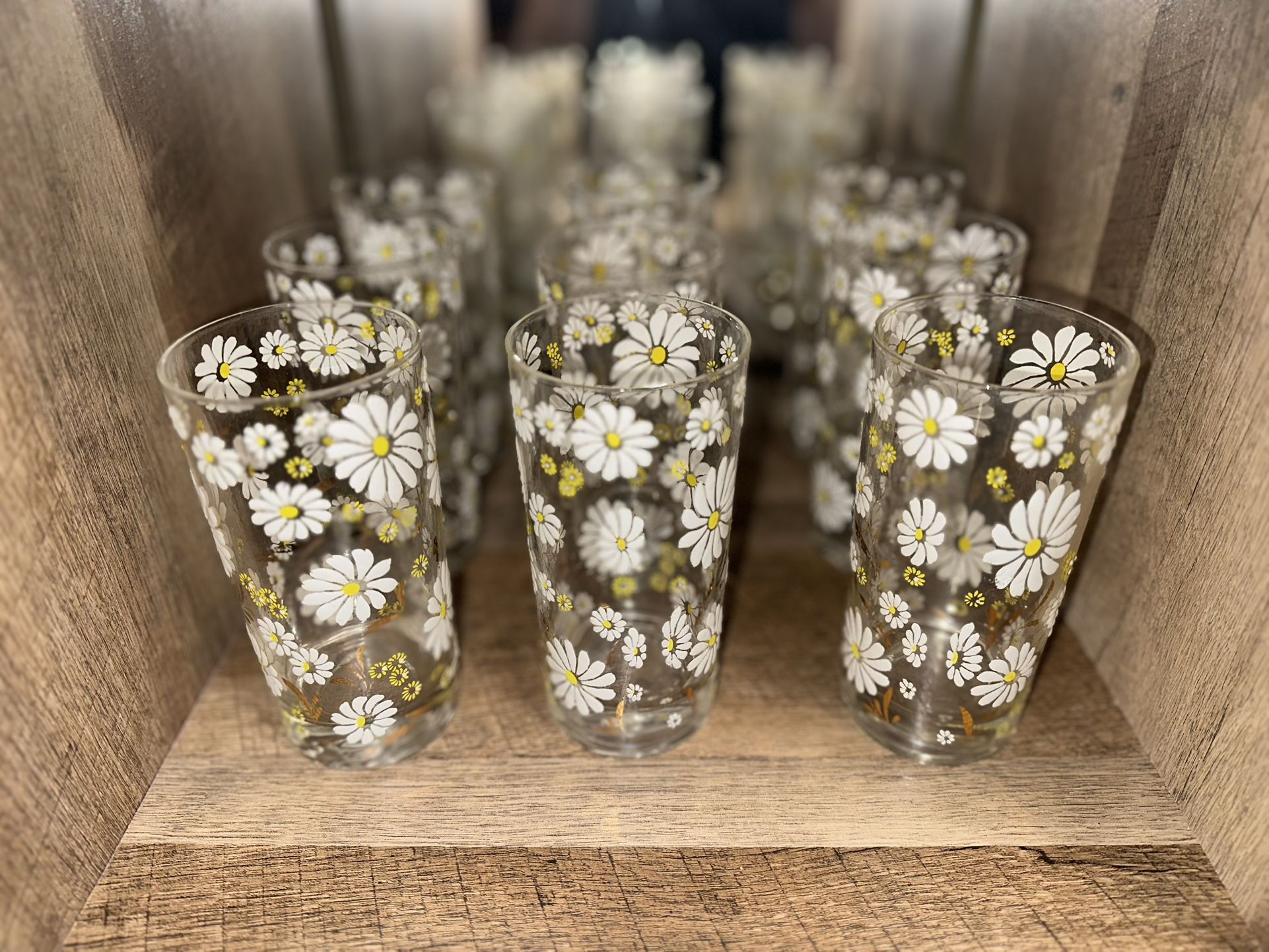 Mid Century Daisy Culver LTD Glass Set