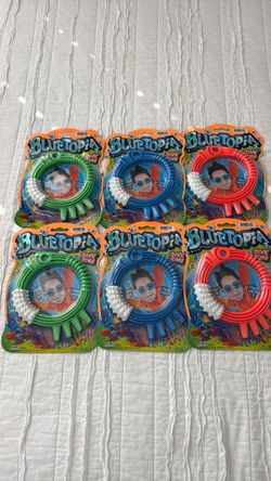 6 new sealed blue Topia dive rings fish shaped by JARU set for pool