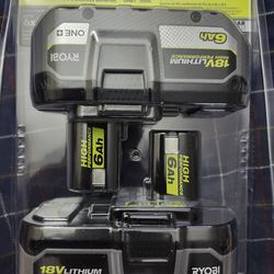 ONE+ HP 18V HIGH PERFORMANCE Lithium-Ion 6.0 Ah Battery (2-Pack)